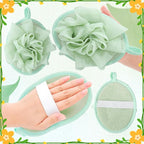 4 PCS Exfoliating Bath Sponges Soft Loofah Shower Scrubber - Image 4