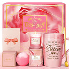Mothers Day Gifts for Sister: Eletorot Unique Pink Spa Relaxation Baskets Set by Eletorot