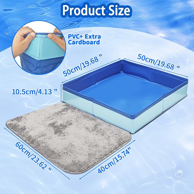 19.6"x19.6"x4.1" Lagre Pool Foot Bath Basin - Image 5