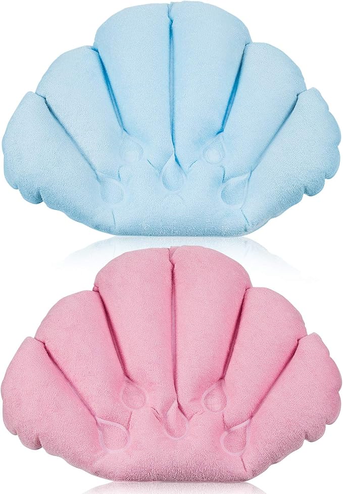 2 Pieces Inflatable Bath Pillow by Jetec