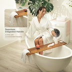 Tinamo Acacia Bathtub Caddy Tray Table | 39 x 9.75 x 2.5 Inch Large Bath Tub - Image 5