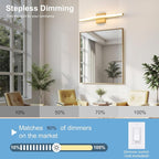 Modern Bathroom Vanity Light 24 inch, Dimmable 5CCT Led Bathroom Light Fixture - Image 3