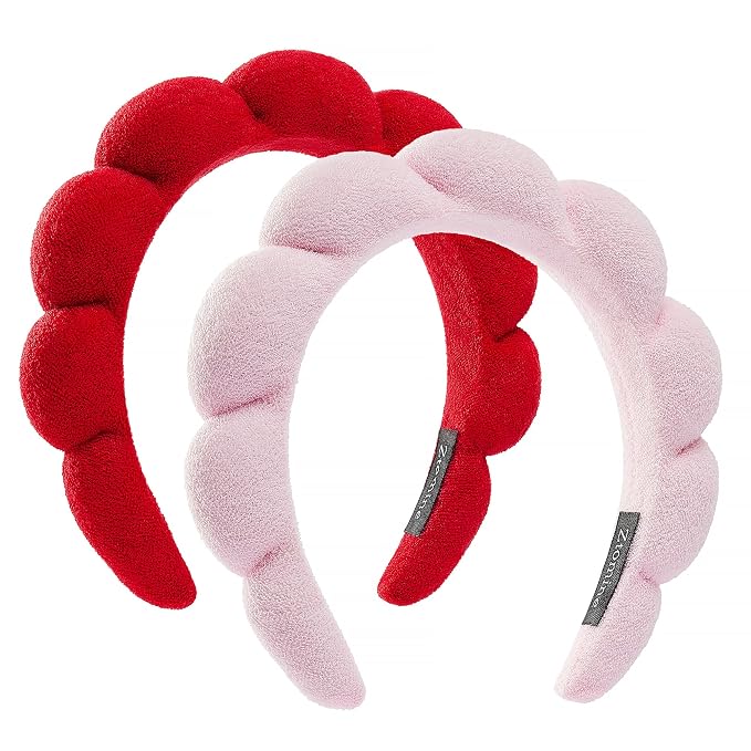Ztomine Spa Headbands, Terry Cloth Headband Face Wash Headband Combo Pack by Ztomine