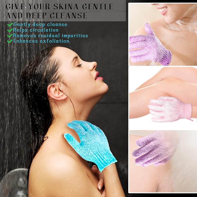 Shower Gloves, Body Scrub Gloves - Image 4