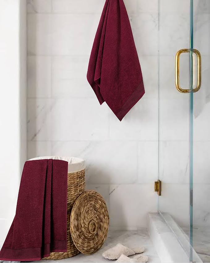 BELIZZI HOME Ultra Soft 2 Pack Oversized Bath Towel Set 28x55 inches, 100% - Image 4