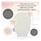 Seraphic Skincare Divine Glow Exfoliating Mitt – 100% Vegan Viscose Traditional - Image 3