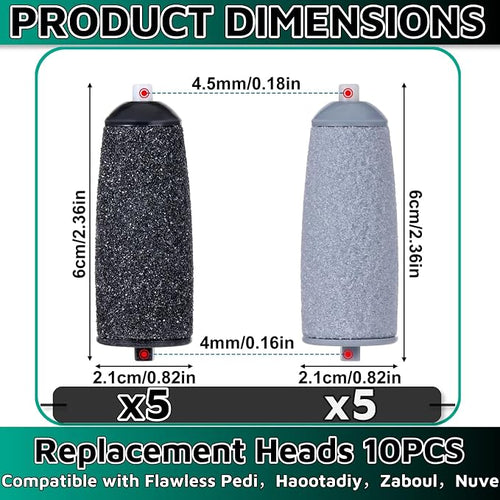 10 Pack Pedicures Replacement Heads - Image 2
