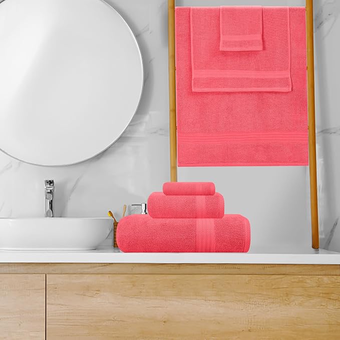 GLAMBURG Ultra Soft 8-Piece Towel Set - Image 4