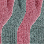 4 Pairs Exfoliating Gloves, 100% Nylon, Dual Texture Body Scrub - Image 6