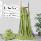 8-Piece Bath Towel Set, 2 Extra Large Bath Towel Sheets, 2 Hand Towels and 4 - Image 6