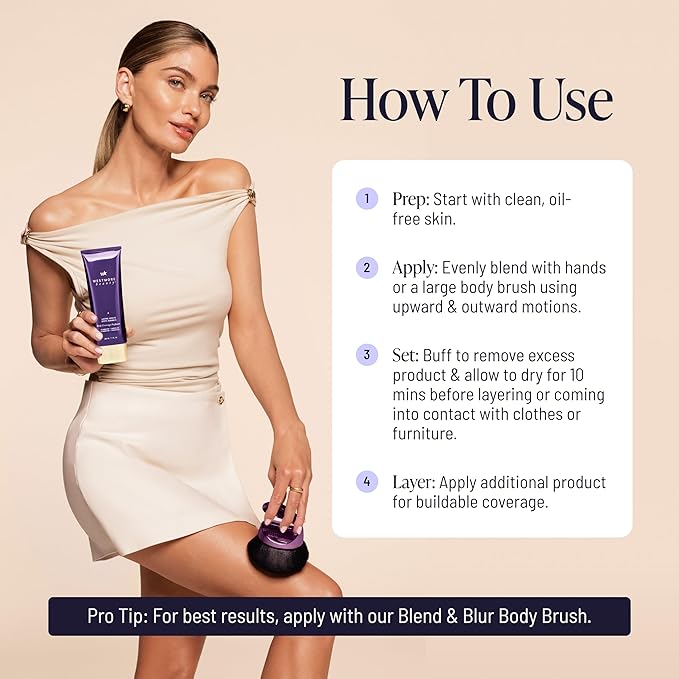 Westmore Beauty Body Coverage Perfector x Blend & Blur Body Brush Kabuki Brush - Image 6