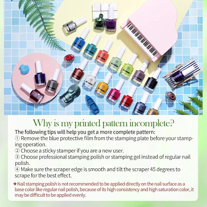 Born Pretty Nail Art Stamping Polish Holographic Chameleon Effect Fingernail - Image 9