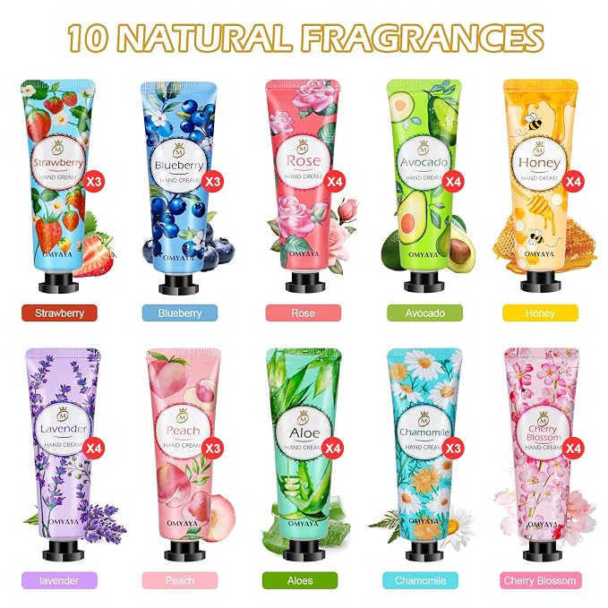 36 Pack Hand Cream Set, Hand Lotion Travel Size, Mothers Day Gifts - Image 2