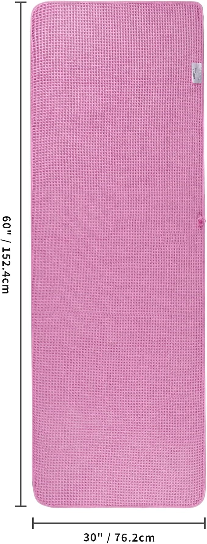 POLYTE 430 GSM Microfiber Oversize Quick Dry Lint Free Bath Towel, 60 x 30 in - Image 3