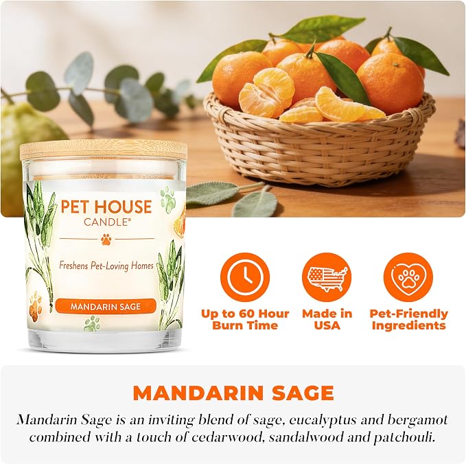 One Fur All Pet House Fall Candles, Long Lasting, Clean Burning, Soy Wax - Image 2