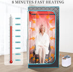 Portable Steam Sauna– Red Light Therapy Home Sauna Tent - Image 2