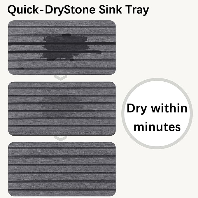 NiuYichee Set of 4 Water Absorbent Diatomite Coasters, Diatomaceous Earth - Image 5