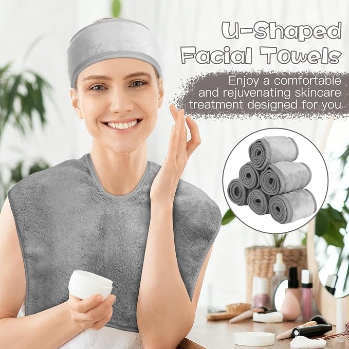 18PCS U-Shaped Microfiber Facial Towels - Image 5