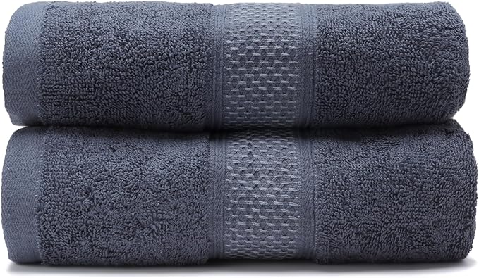 Fluffy Cotton Bath Towels Set650GSM, 2-Piece Set, Thickened and Enlarged by Weierduosi