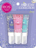 eos Holiday 24H Moisture Mini Super Balm Set, Peppermint Twist, Milk & Cookies by eosproducts