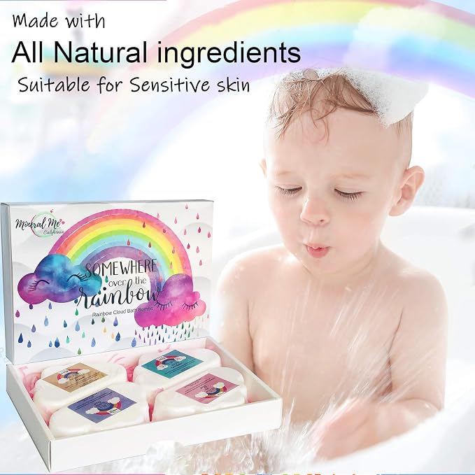 Bath Bombs - Organic Magic Rainbow Bubble Bath Bombs w/Moisturizing Shea Butter - Image 4