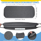 4 Pack Exfoliating Washcloth Back Scrubber Set, 2 Exfoliating Body Scrubber - Image 2