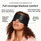 Silk Sleep Mask for Side Sleepers, Eye Mask for Sleeping Women Men, - Image 3