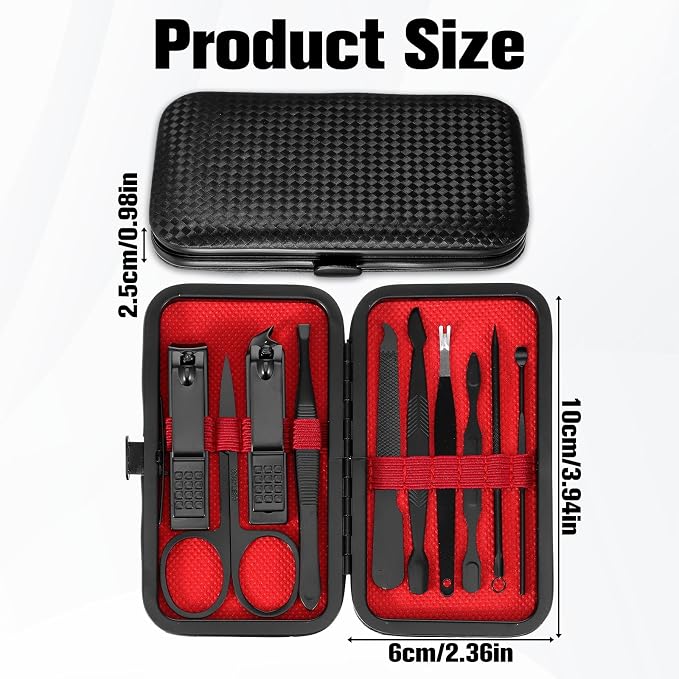 Manicure Nail Clippers Sets Stainless Steel Nail Grooming Cutter Kit Travel - Image 2