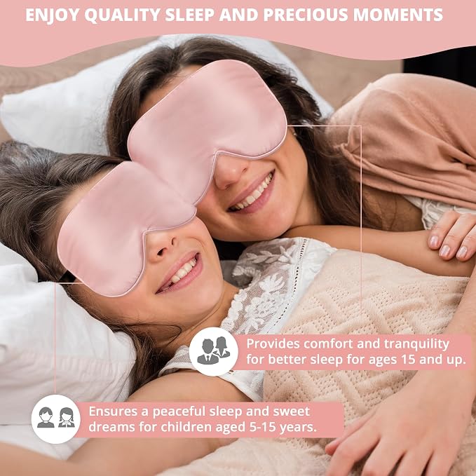 Silk Sleep Mask Eye Cover, 100% Real Natural Eye Mask - Image 6