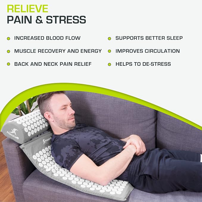 ProsourceFit Acupressure Mat and Pillow Set - Image 4