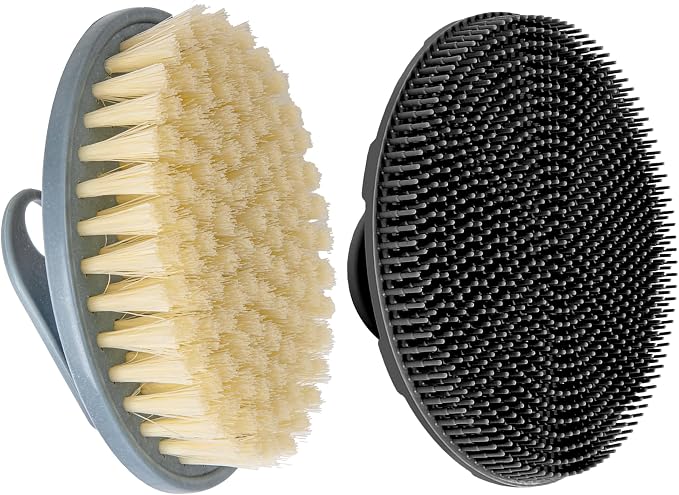 INNERNEED Food-Grade Soft Silicone Body Scrubber Shower Brush Handheld by INNERNEED