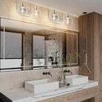 Tipace 2 Light Wall Scone Vintage Vanity Light Fixtures Brushed Nickel Wall - Image 8