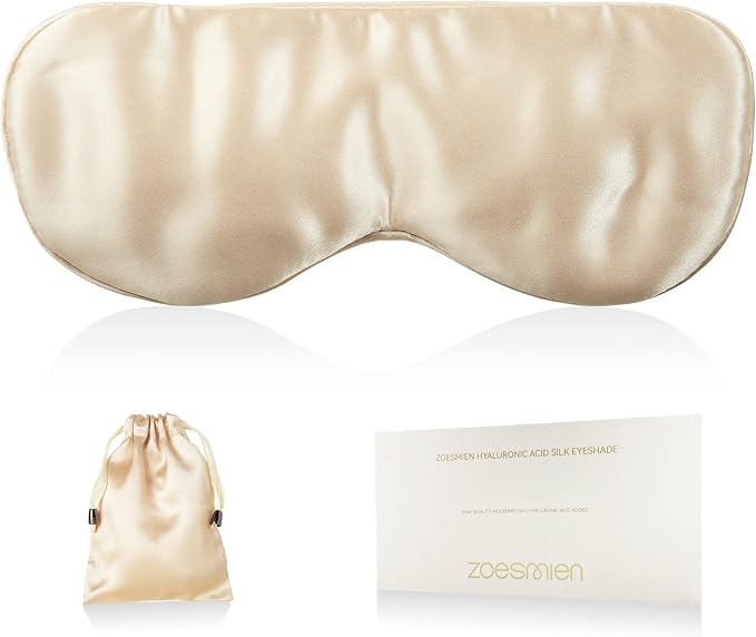 Sleep Mask 100% Mulberry Silk for Light Blocking, ZOESMIEN Eye Mask for Women by ZOESMIEN