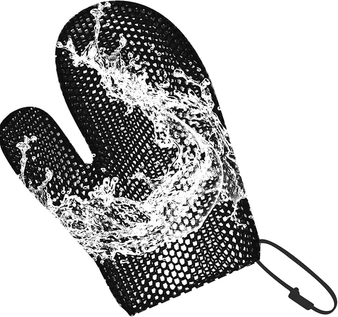 Honeycomb Exfoliating Bath Gloves by Koqye