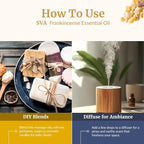 SVA Frankincense Essential Oil – 1/3 Fl Oz – 100% Natural Boswellia Carterii Oil - Image 6