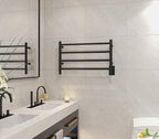 HEATGENE Towel Warmer 4 Bar Towel Dryer Wall-Mounted Plug-in Bath Towel Heater - Image 2