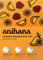ANIHANA Shower Steamers Summer Crush 3 Pack Gift Set, Paraben Free, Mango - Image 3
