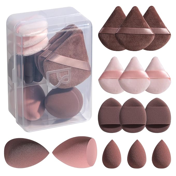 Makeup Sponge Set BS-MALLTriangle Puff 14 Pcs by BS-MALL