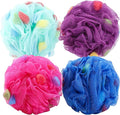 BTYMS Premium Mesh Poufs Bath Sponges Shower Loofahs Exfoliating Shower Puff by BTYMS