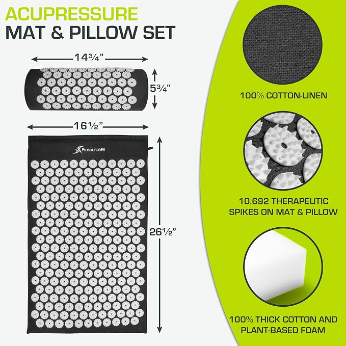 ProsourceFit Acupressure Mat and Pillow Set - Image 2
