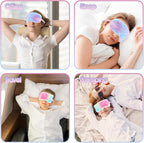 2 Pack Plush Sleeping Eye Mask Soft Plush Eye Mask Fuffy Eye Cover Comfortable - Image 6
