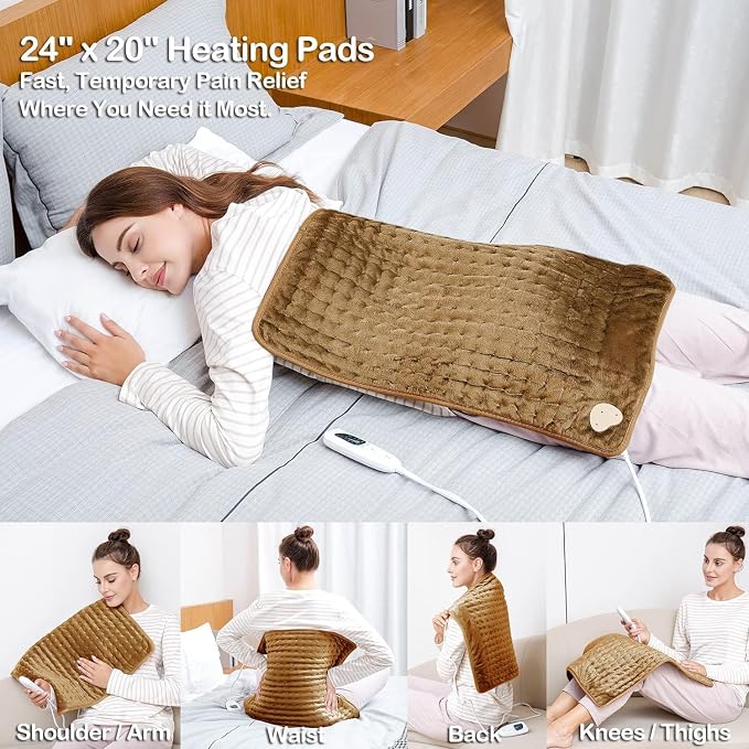 Deepsoon Heating Pad, Electric Heating Pads - Image 8