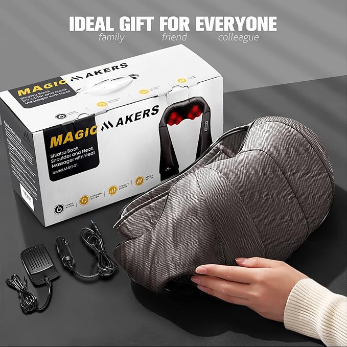 MagicMakers Neck Massager with Heat Gifts - Image 7