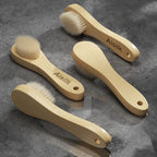 Wooden Facial Cleansing Brush Natural Bristles Wood Handle Wash Clean Exfoliate - Image 8