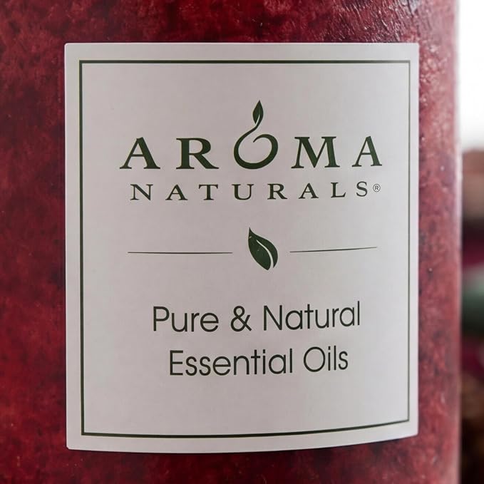 Aroma Naturals Holiday Orange, Clove and Cinnamon Essential Oil Scented Pillar - Image 8