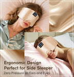 LC-dolida Luxurious Silk Soft Sleep Mask, Sleep Headphones - Image 4