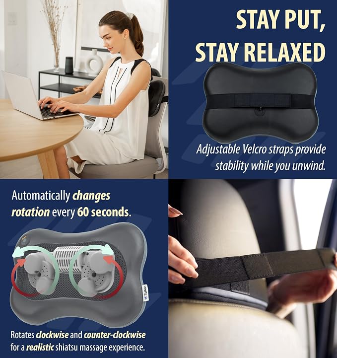 Zyllion Shiatsu Back and Neck Massager - Image 4
