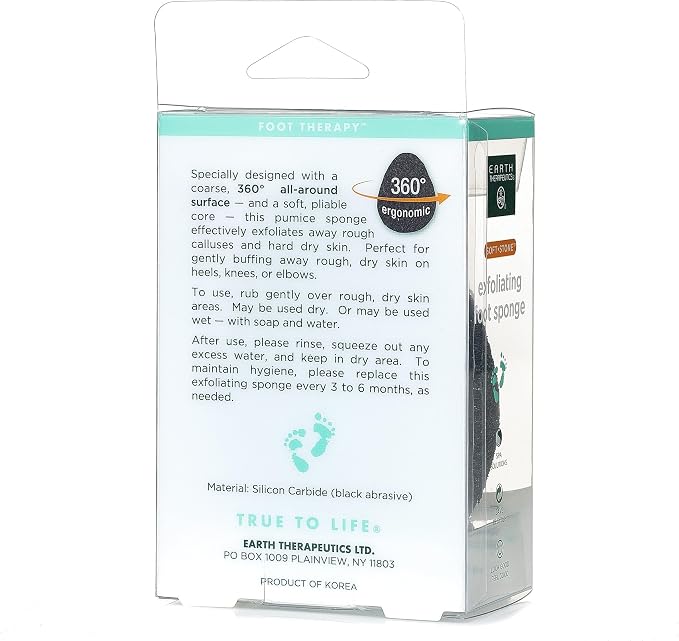 Earth Therapeutics Soft Stone Exfoliating Foot Sponge - Image 5