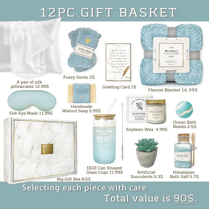 AHAGIFTREE Mother's Day Birthday Gifts Get Well Soon Gift Baskets - Image 3