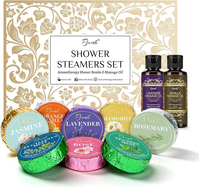 Pjordo Shower Steamers Aromatherapy, Mothers Day Gifts by Pjordo
